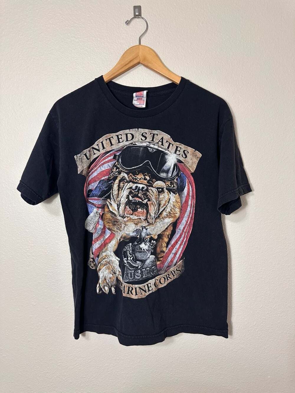 Bayside United States Marine Corps Bulldog USMC Graphic T-Shirt